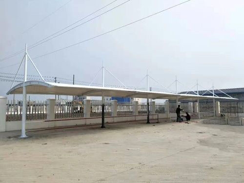 膜結構停車棚案例